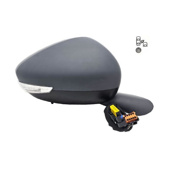 Acessar a peça Espelho retrovisor elétrico direito, convexo, aquecido, preparado, rebatível, com pisca, sonda, cortesia, side (14 pinos)