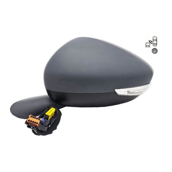 Acessar a peça Espelho retrovisor esquerdo elétrico, convexo, aquecido, preparado, rebatível, com pisca, cortesia, memória, side (16 pinos)