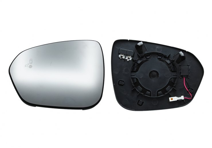 Acessar a peça Vidro + suporte do espelho retrovisor esquerdo convexo, aquecido e side