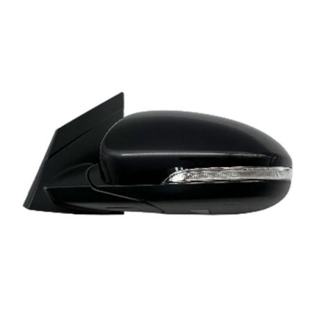 Acessar a peça Espelho retrovisor elétrico esquerdo, preto, convexo, aquecido, rebatível, com pisca, cortesia, side