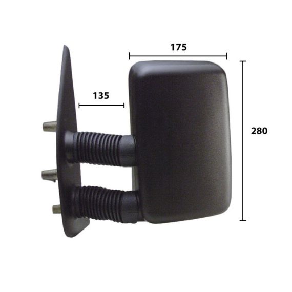 Espelho retrovisor esquerdo manual, convexo (longo) (até 1999) CITROEN-JUMPER pour CITROEN JUMPER  pour CITROEN JUMPER