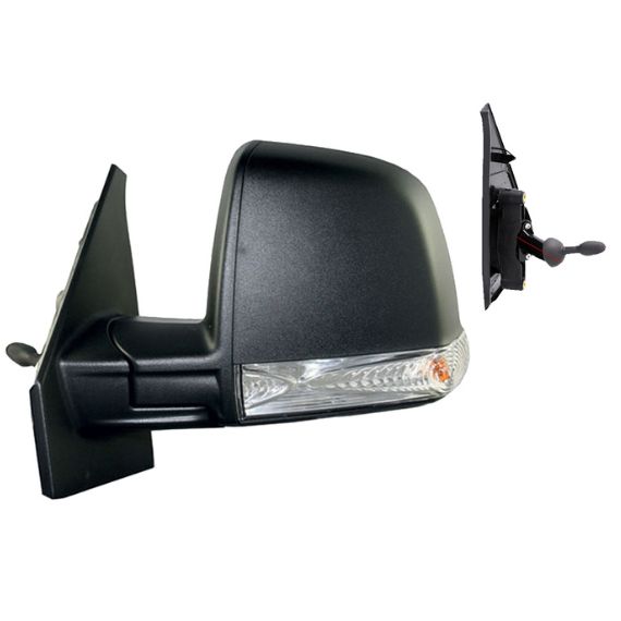Espelho retrovisor esquerdo mecânico, convexo, com pisca (2 pinos) (1 painel Combi - Panorama) (até 2015) OPEL-COMBO pour OPEL COMBO  pour OPEL COMBO