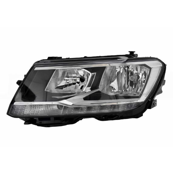 Farol elétrico esquerdo, H7+H7, LED (Motor) (All Space) ACCESSOIRES CAMION-GUARDALAMAS E CALÇOS pour VOLKSWAGEN TIGUAN  pour VOLKSWAGEN TIGUAN