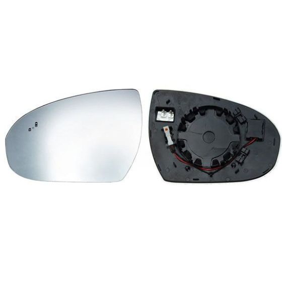 Acessar a peça Vidro + suporte espelho retrovisor esquerdo, convexo, aquecido, side