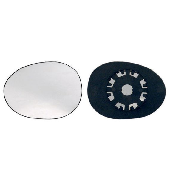 Vidro + suporte espelho retrovisor esquerdo, asférico