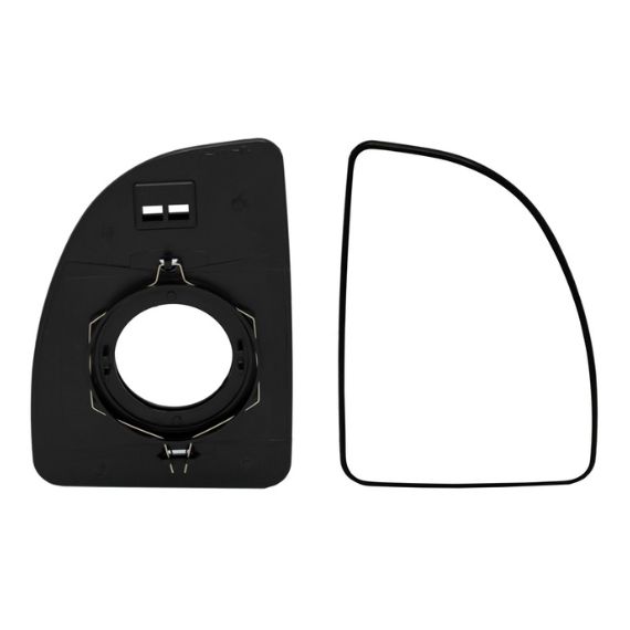 Vidro + suporte espelho retrovisor direito, convexo (Grande) (A partir de 1999)