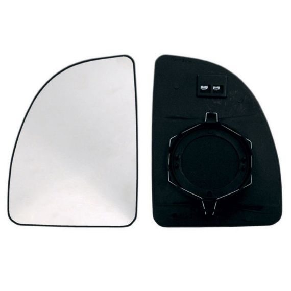 Vidro + suporte espelho retrovisor, convexo, aquecido (Grande)