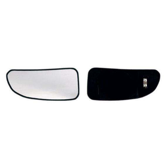 Vidro + suporte espelho retrovisor esquerdo, convexo, aquecido (Pequeno) (A partir de 1999)