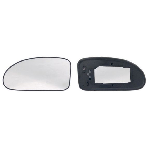 Vidro + suporte espelho retrovisor esquerdo, convexo