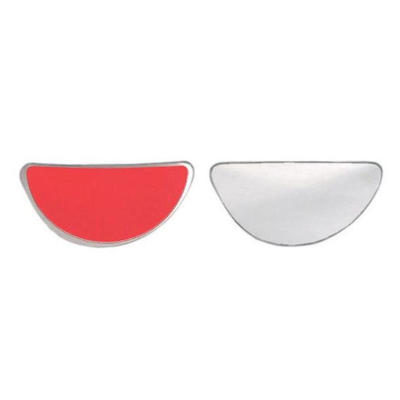 Vidro + suporte espelho retrovisor direito, convexo (pequeno) (grande angular)