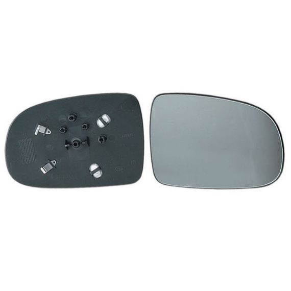 Vidro + suporte espelho retrovisor direito, convexo