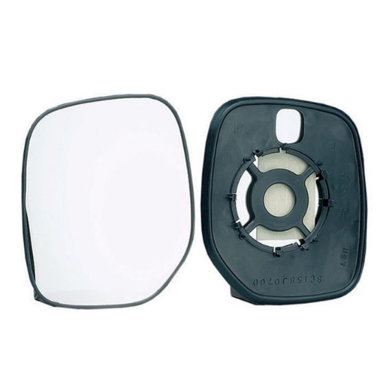 Vidro + suporte espelho retrovisor esquerdo, convexo
