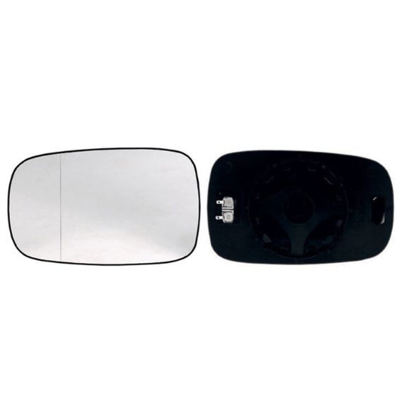 Vidro + suporte espelho retrovisor reversível, aquecido, asférico