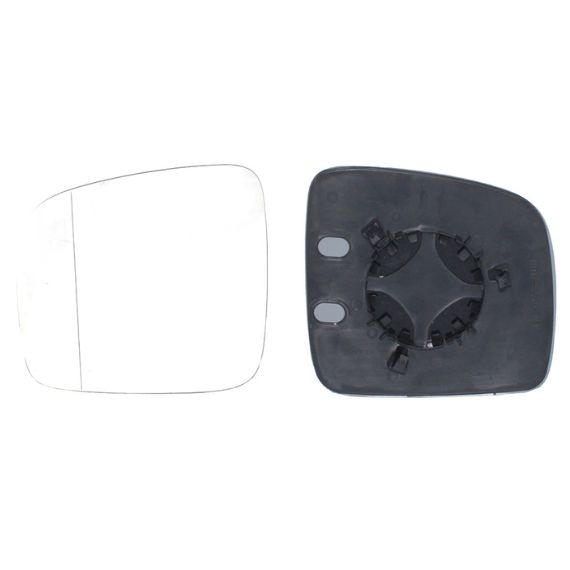 Vidro + suporte espelho retrovisor esquerdo, asférico