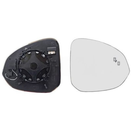 Acessar a peça Vidro + suporte espelho retrovisor direito, convexo, aquecido, side Acessar a peça Vidro + suporte espelho retrovisor direito, convexo, aquecido, side
