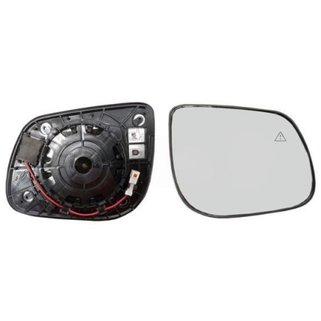 Acessar a peça Vidro + suporte espelho retrovisor direito, convexo, aquecido, side