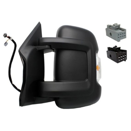 Acessar a peça Espelho retrovisor elétrico esquerdo, convexo, aquecido, rebatível, com indicador (16W) (10 pinos) (curto)