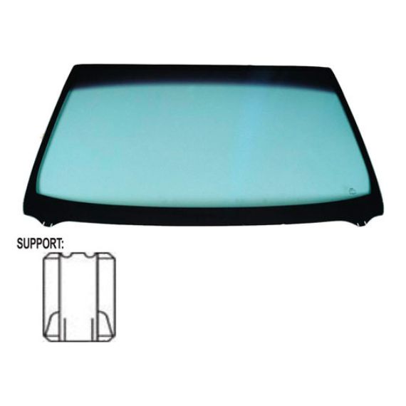 Acessar a peça Para-brisas verde com impressão serigráfica