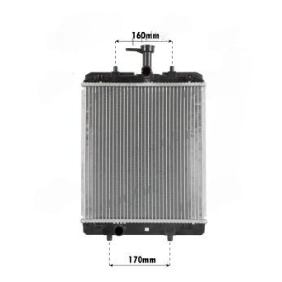 Acessar a peça Radiador a gasolina 1.0l