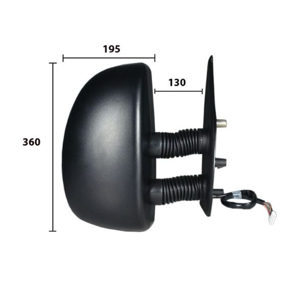 Acessar a peça Espelho retrovisor direito elétrico, aquecido, convexo (longo) (a partir de 1999)