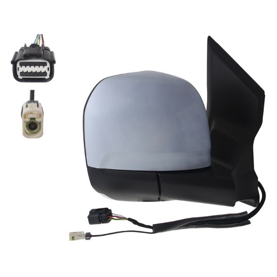 Acessar a peça Espelho retrovisor elétrico direito, convexo, aquecido, preparado, com antena, rebatível, com pisca, sonda (11 pinos)