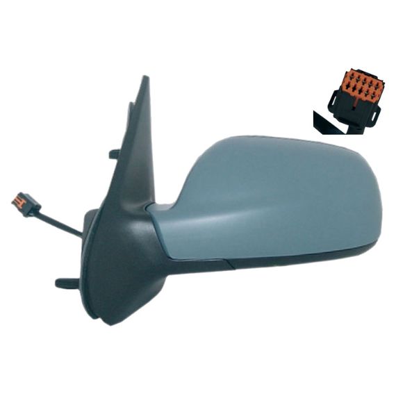 Espelho retrovisor esquerdo elétrico, preparado, asférico (3 pinos) (a partir de 2003)
