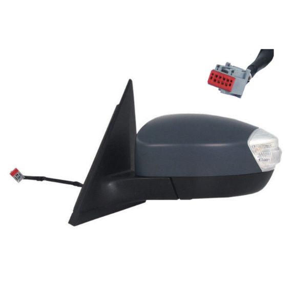 Acessar a peça Espelho retrovisor esquerdo elétrico, asférico, aquecido, preparado, com pisca (6 pinos)