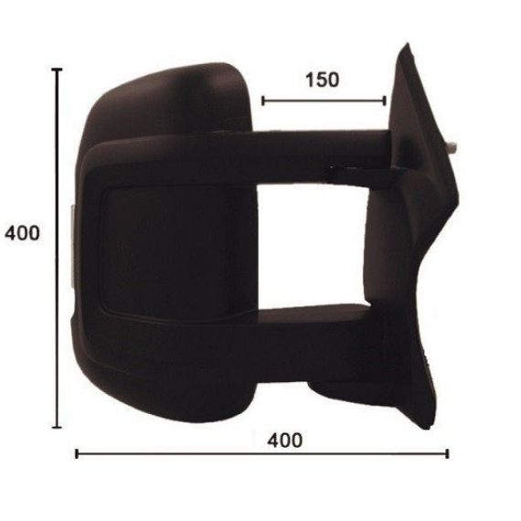 Espelho retrovisor elétrico direito, convexo, aquecido, com indicador (16W) antena (média) CITROEN-JUMPER pour CITROEN JUMPER  pour CITROEN JUMPER