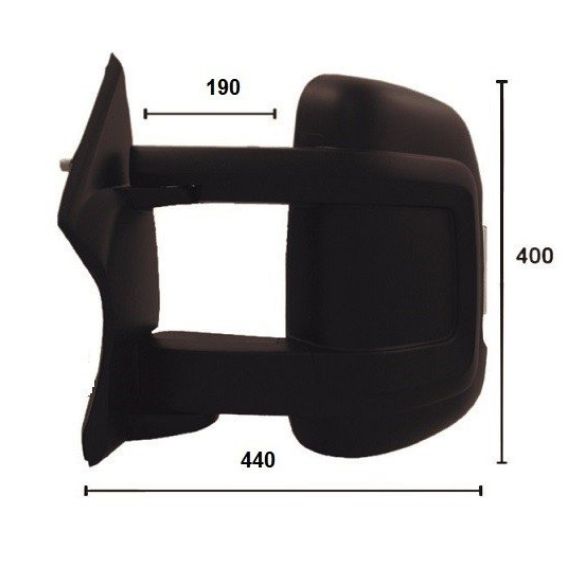 Espelho retrovisor manual esquerdo, convexo, com indicador, sonda (4 pinos) (longo) CITROEN-JUMPER pour CITROEN JUMPER  pour CITROEN JUMPER