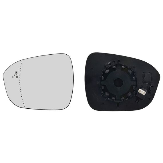 Acessar a peça Vidro + suporte espelho retrovisor esquerdo, asférico, térmico, side
