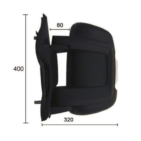 Acessar a peça Espelho retrovisor elétrico esquerdo, convexo, aquecido, rebatível, com indicador (16W), sonda (12 pinos) (curto)