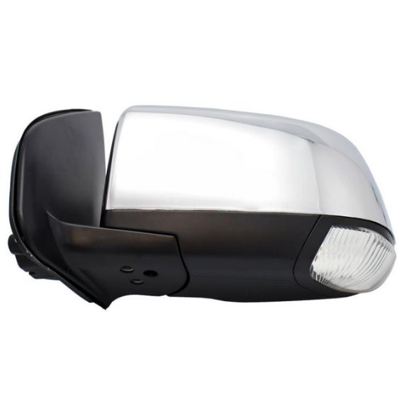 Acessar a peça Espelho retrovisor elétrico esquerdo, convexo, aquecido, rebatível, com indicador, cromado (9 pinos)