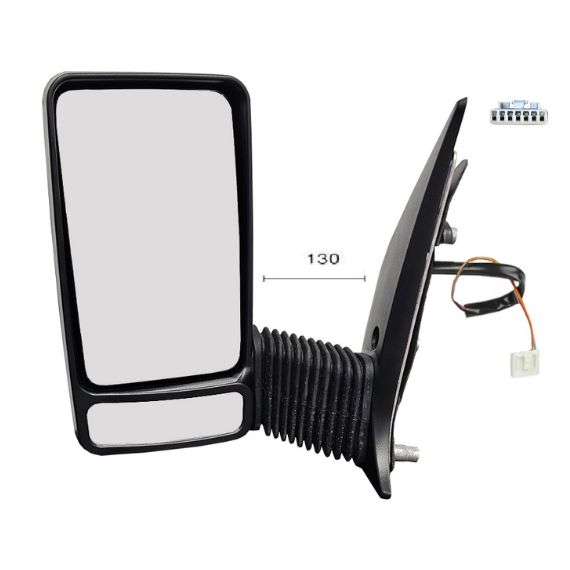 Acessar a peça Espelho retrovisor manual esquerdo, convexo, sonda (2 pinos) (braço medio)