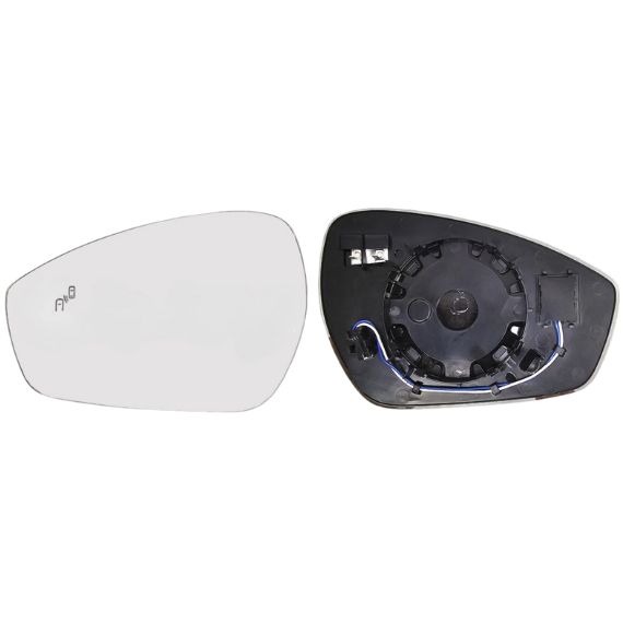 Acessar a peça Vidro + suporte espelho retrovisor esquerdo, convexo, aquecido, side