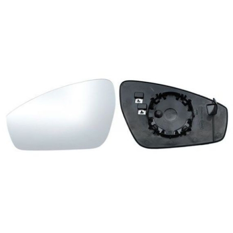 Acessar a peça Vidro + suporte espelho retrovisor esquerdo, convexo, aquecido Acessar a peça Vidro + suporte espelho retrovisor esquerdo, convexo, aquecido