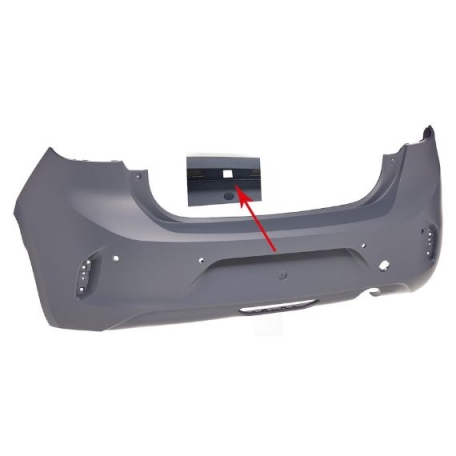 Acessar a peça Para-choques traseiro preparado, 4 orifícios sensores, orifício câmara