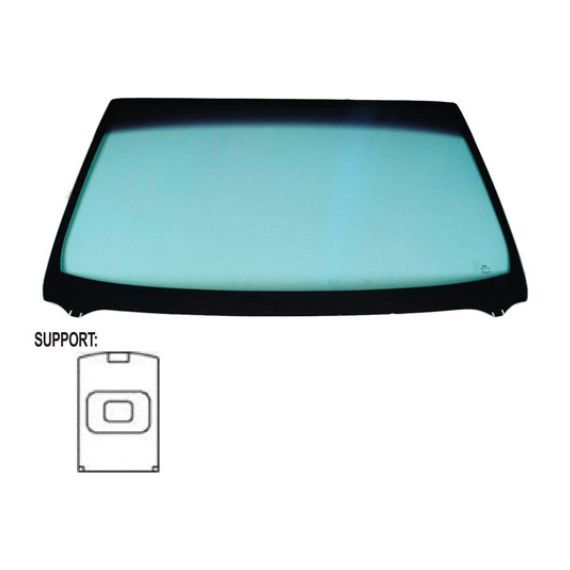 Acessar a peça Para-brisas verde controlo solar serigrafia modificada baseespelho janela