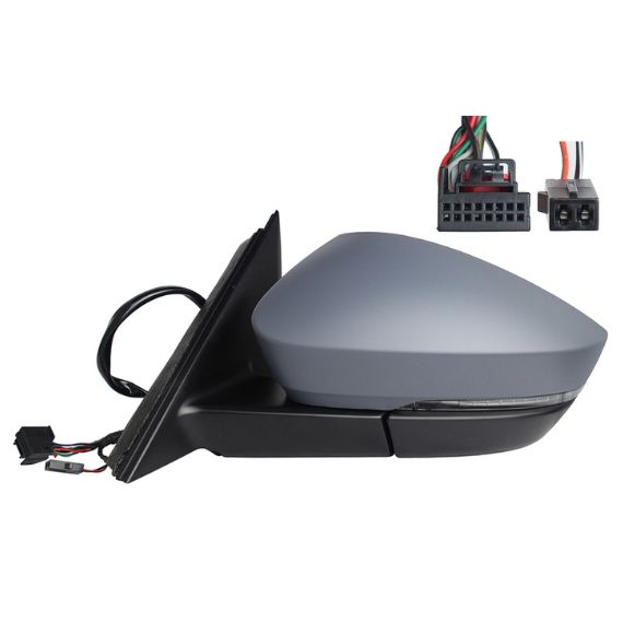 Acessar a peça Espelho retrovisor elétrico esquerdo, convexo, aquecido, preparado, rebatível, com pisca, cortesia, memória, side (15 pinos, 2 pinos)