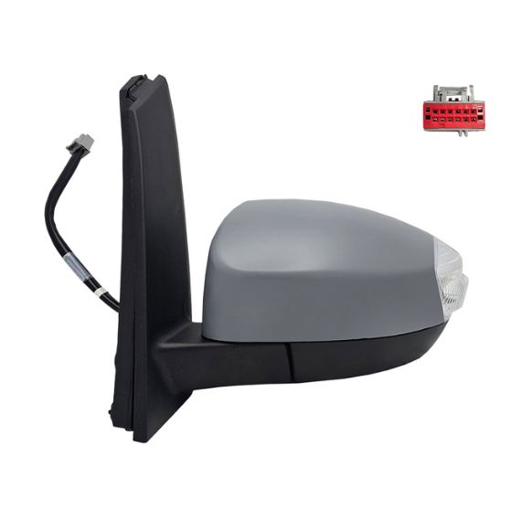 Espelho retrovisor elétrico esquerdo, asférico, aquecido, preparado, rebatível, com pisca, cortesia (8 pinos) ACCESSOIRES CAMION-GUARDALAMAS E CALÇOS pour FORD C-MAX  pour FORD C-MAX
