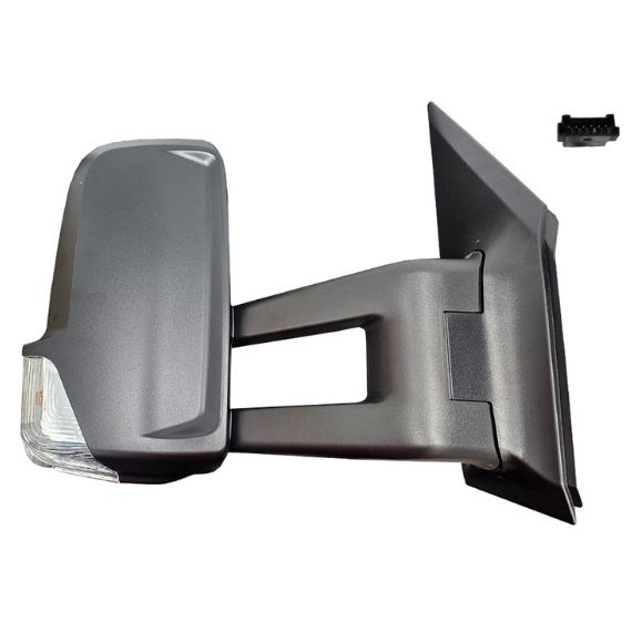Espelho retrovisor manual direito, convexo, ângulo morto, com pisca (2 pinos) (braço medio) VOLKSWAGEN-CRAFTER pour VOLKSWAGEN CRAFTER  pour VOLKSWAGEN CRAFTER