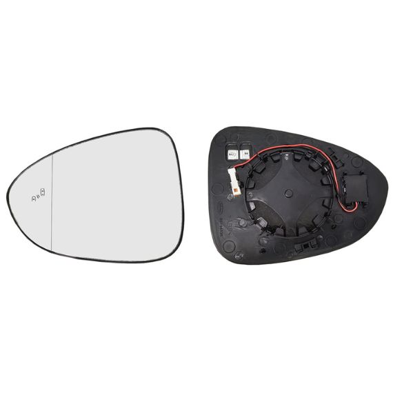 Acessar a peça Vidro + suporte espelho retrovisor esquerdo, asférico, térmico, side
