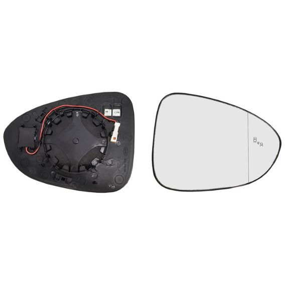 Acessar a peça Vidro + suporte espelho retrovisor direito, convexo, aquecido, side