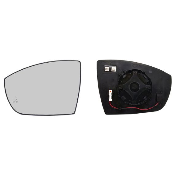 Acessar a peça Vidro + suporte espelho retrovisor esquerdo, convexo, aquecido, side