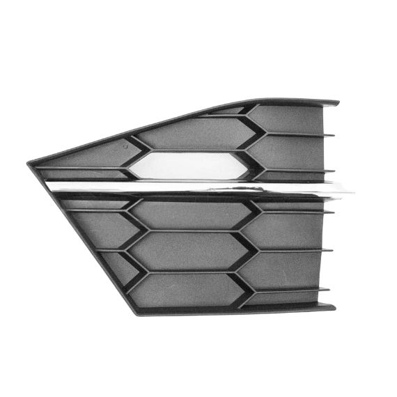 Acessar a peça Grelha para-choques esquerdo, preta, friso cromada