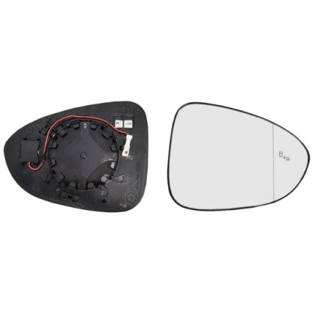 Acessar a peça Vidro + suporte espelho retrovisor direito, convexo, aquecido, side