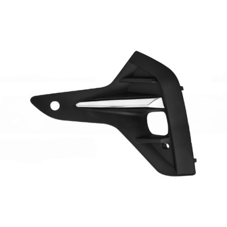 Acessar a peça Grelha para-choques frente esquerdo, preto, orifícios faróis de nevoeiro, orifícios sensores