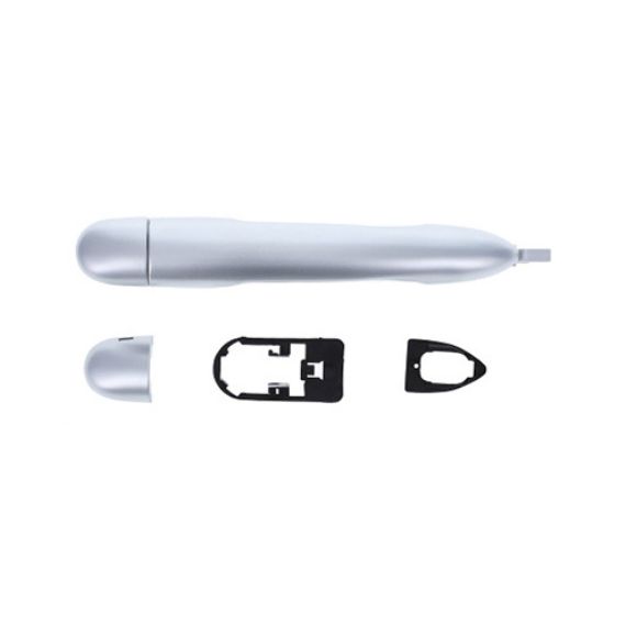 Acessar a peça Puxador reversível frente/atrás, prateada