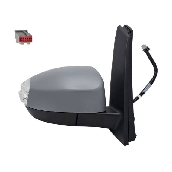 Acessar a peça Espelho retrovisor direito elétrico, convexo, aquecido, preparado, rebatível, com pisca, cortesia (8 pinos)