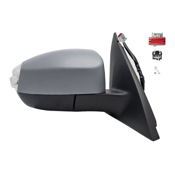 Acessar a peça Espelho retrovisor direito elétrico, convexo, aquecido, preparado, rebatível, com pisca, cortesia, side (10 pinos)