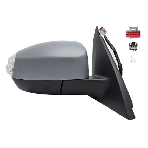 Acessar a peça Espelho retrovisor elétrico direito, convexo, aquecido, preparado, rebatível, com pisca, cortesia, memória, side (14 pinos)